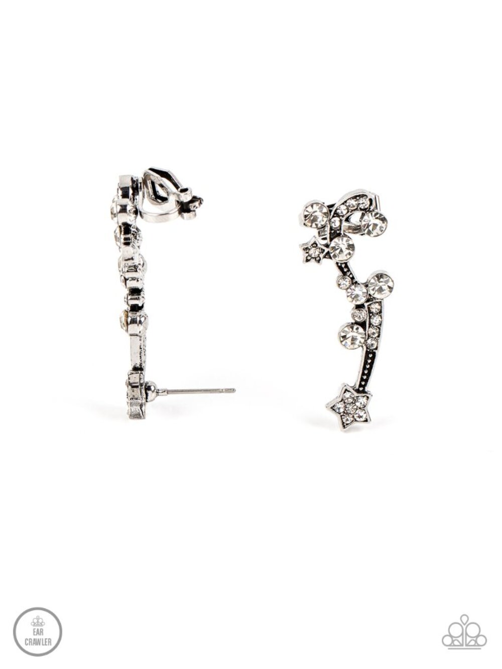 Paparazzi Glittery Crawler Earrings (EP090)